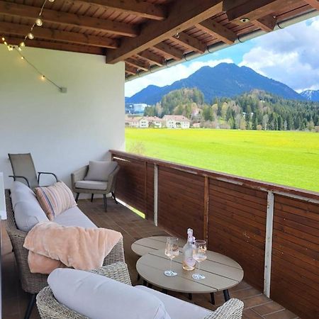 Panoramablick Lägenhet Breitenwang Exteriör bild